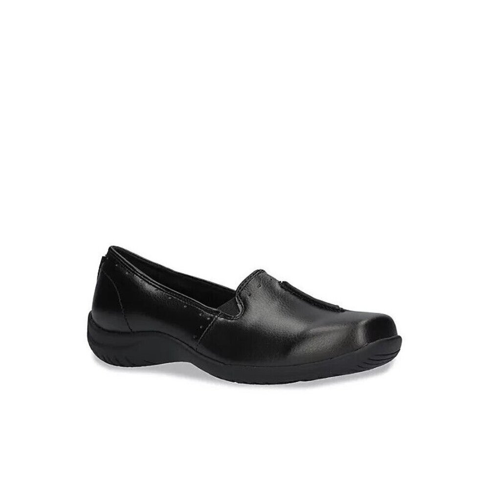 Easy Street Women's Purpose Slip On Flats Closed Toe Black 9.5 M‎